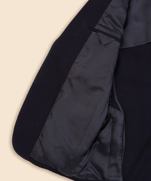 BROOKS BROTHERS(ブルックスブラザーズ)の「コットン ニット テキスチャード シングル2釦ジャケット Classic(テーラードジャケット・メンズ・ネイビー・LARGE/SMALL)」の5枚目の写真