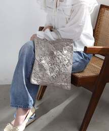 ANEMONE（アネモネ）の「刺しゅうサブバッグ（ハンドバッグ）」