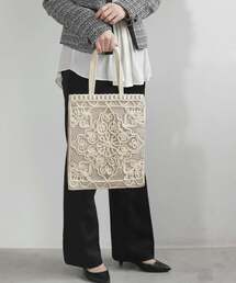 ANEMONE（アネモネ）の「刺しゅうサブバッグ（ハンドバッグ）」