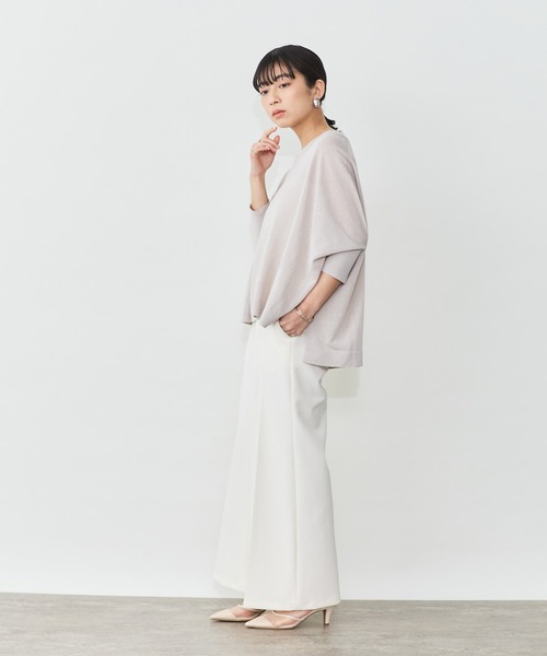 Sirin(シリン)の「ペーパーミックスニット(ニット/セーター・レディース・ブルー/オフホワイト/グレイッシュベージュ/ネイビー/ライトイエロー/チャコールグレー・FREE)」の12枚目の写真