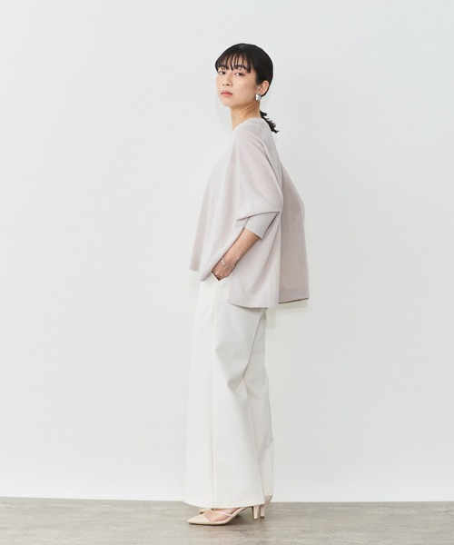 Sirin(シリン)の「ペーパーミックスニット(ニット/セーター・レディース・ブルー/オフホワイト/グレイッシュベージュ/ネイビー/ライトイエロー/チャコールグレー・FREE)」の13枚目の写真