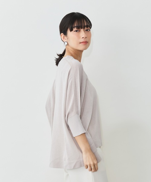 Sirin(シリン)の「ペーパーミックスニット(ニット/セーター・レディース・ブルー/オフホワイト/グレイッシュベージュ/ネイビー/ライトイエロー/チャコールグレー・FREE)」の17枚目の写真