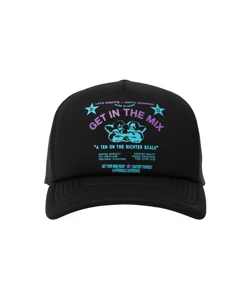HUF(ハフ)の「AFTER MIDNIGHT TRUCKER HAT(キャップ・メンズ・ブラック・O/S)」の2枚目の写真