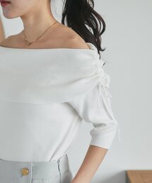 La boutique BonBon | 【最強モテニット】クールタッチUVオフショルリブニット(ニット/セーター)
