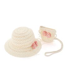 SLAP SLIP（スラップスリップ）の「モチーフ付きハット&ポシェット（ハット）」