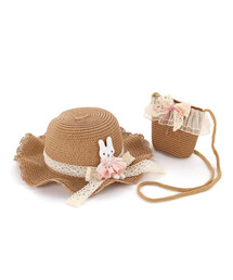 SLAP SLIP（スラップスリップ）の「モチーフ付きハット&ポシェット（ハット）」
