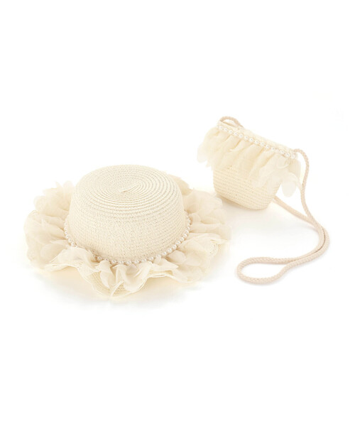 SLAP SLIP（スラップスリップ）の「モチーフ付きハット&ポシェット（ハット・キッズ・ホワイト/ブラウン/レッド/ピンク/ホワイト系その他/イエロー・52cm/54cm）」の4枚目の写真