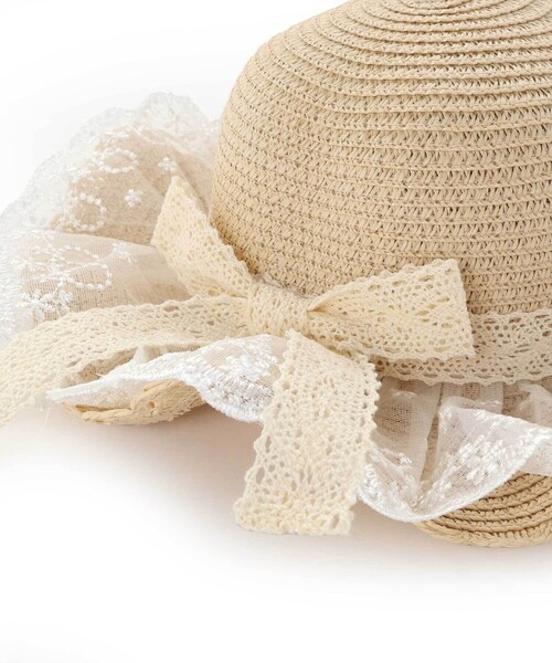 SLAP SLIP（スラップスリップ）の「モチーフ付きハット&ポシェット（ハット・キッズ・ホワイト/ブラウン/レッド/ピンク/ホワイト系その他/イエロー・52cm/54cm）」の10枚目の写真