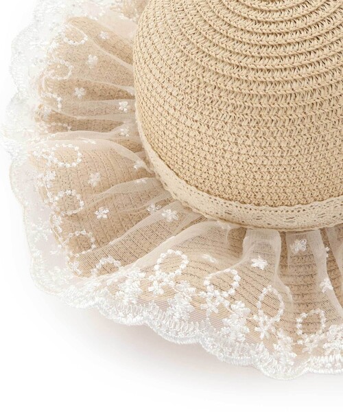 SLAP SLIP（スラップスリップ）の「モチーフ付きハット&ポシェット（ハット・キッズ・ホワイト/ブラウン/レッド/ピンク/ホワイト系その他/イエロー・52cm/54cm）」の11枚目の写真