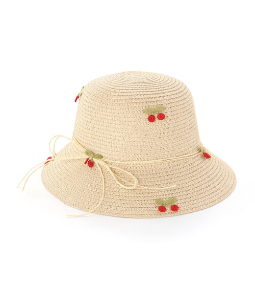 SLAP SLIP（スラップスリップ）の「モチーフ付きハット&ポシェット（ハット・キッズ・ホワイト/ブラウン/レッド/ピンク/ホワイト系その他/イエロー・52cm/54cm）」の14枚目の写真