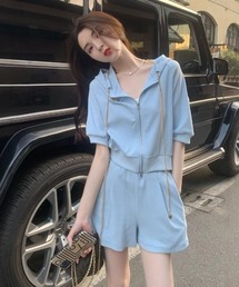 Ritzy（リッツィー）の「パーカージップアップ +ショーツ セットアップ（セットアップ）」