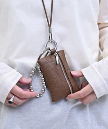 enlit（エンリット）の「【 enlit 】 ネックストラップ ボールチェーン付 ポーチ / キーケース（ポーチ）」