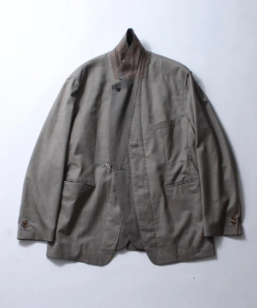 soe（ソーイ）の「【soe/ソーイ】Reworked Jacket（テーラードジャケット・メンズ・ベージュ・1/2）」の2枚目の写真