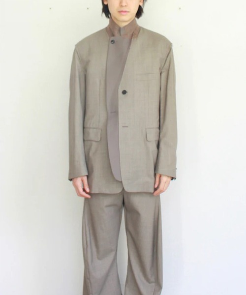 soe（ソーイ）の「【soe/ソーイ】Reworked Jacket（テーラードジャケット・メンズ・ベージュ・1/2）」の4枚目の写真