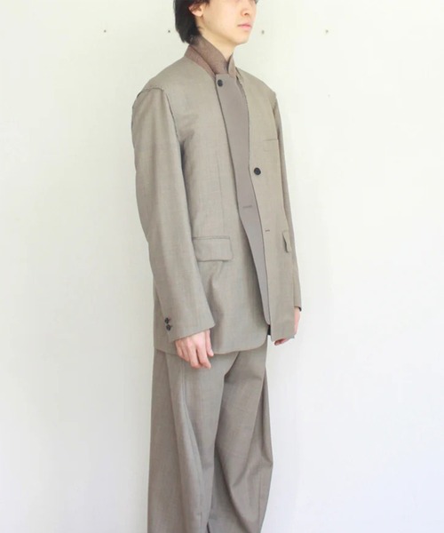 soe（ソーイ）の「【soe/ソーイ】Reworked Jacket（テーラードジャケット・メンズ・ベージュ・1/2）」の5枚目の写真