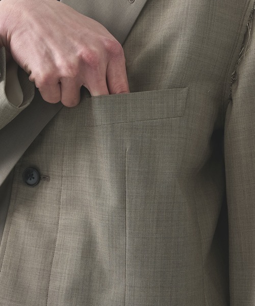 soe（ソーイ）の「【soe/ソーイ】Reworked Jacket（テーラードジャケット・メンズ・ベージュ・1/2）」の10枚目の写真