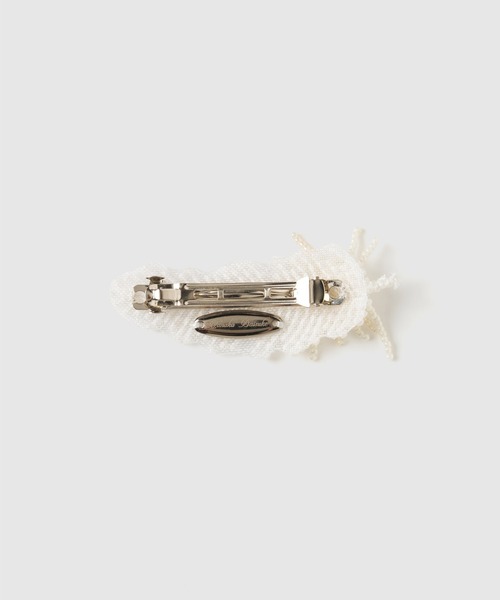 tanakadaisuke(タナカダイスケ)の「【tanakadaisuke/タナカダイスケ】feather beads barrette (left)/フェザービーズバレッタ(左側用)(バレッタ/ヘアクリップ・レディース・ホワイト・FREE)」の5枚目の写真