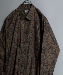 Made-in-Japan Oversized Paisley Shirt / 日本製 ペイズリービッグシャツ 総柄 長袖 メンズ 国産 コットン オーバーサイズ ビッグシルエット