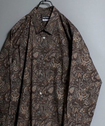 Made-in-Japan Oversized Paisley Shirt / 日本製 ペイズリービッグシャツ 総柄 長袖 メンズ 国産 コットン オーバーサイズ ビッグシルエット