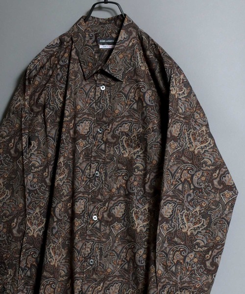 XLサイズ！SSZ ペイズリーシャツ　オーバーシルエットシャツ　ビッグシルエット Made-in-Japan Oversized Paisley Shirt / 日本製 ペイズリービッグ