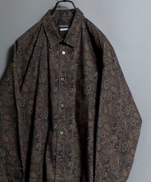 Made-in-Japan Oversized Paisley Shirt / 日本製 ペイズリービッグシャツ 総柄 長袖 メンズ 国産 コットン オーバーサイズ ビッグシルエット