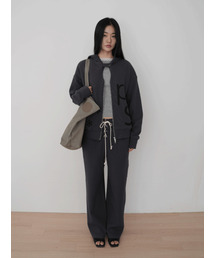 PEEVES PEEVES（フィブス フィブス）の「Waffle Jersey Pants / Charcoal（スウェットパンツ）」