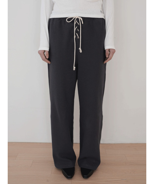 PEEVES PEEVES(フィブス フィブス)の「Waffle Jersey Pants / Charcoal(スウェットパンツ・レディース・その他・OS)」の2枚目の写真
