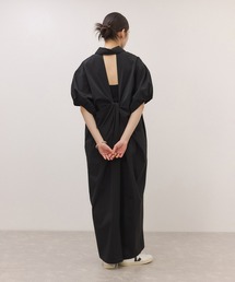 WEB限定】ハーフスリーブポロシャツワンピース（シャツワンピース