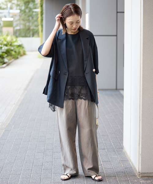 SLOBE IENA(スローブイエナ)の「SLOBE フラットサンダル(サンダル・レディース・ブラウン/ブラック・24.5cm/24cm/23.5cm/23cm/22.5cm/25cm)」の8枚目の写真