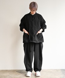 NoiR/ノアール（ノアール）の「NoiR:pocketable shirt（ナイロンジャケット）」