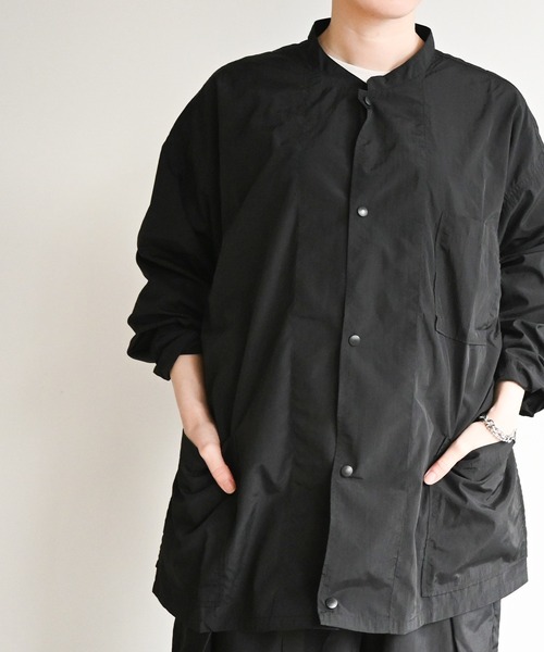 NoiR/ノアール（ノアール）の「NoiR:pocketable shirt（ナイロンジャケット・メンズ・ブラック・L/M）」の15枚目の写真