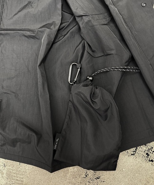 NoiR/ノアール（ノアール）の「NoiR:pocketable shirt（ナイロンジャケット・メンズ・ブラック・L/M）」の8枚目の写真