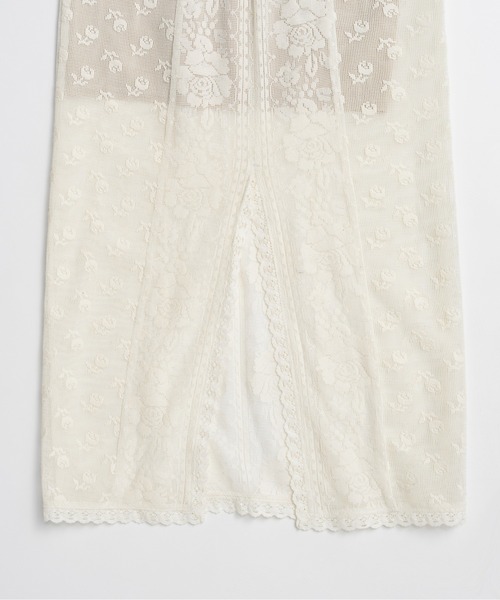 PRANK PROJECT(プランクプロジェクト)の「【2026Summer Pre-Order】クロスレースマキシスカート / Cross Lace Maxi Skirt(スカート・レディース・ホワイト/ブラック・36/38)」の8枚目の写真