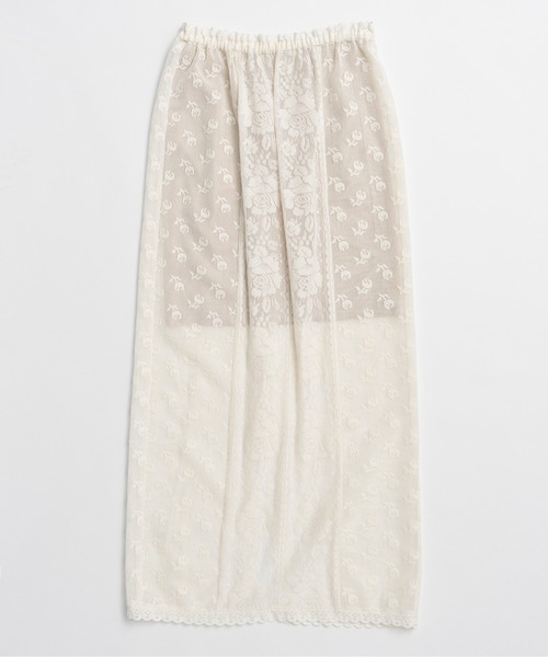 PRANK PROJECT(プランクプロジェクト)の「【2026Summer Pre-Order】クロスレースマキシスカート / Cross Lace Maxi Skirt(スカート・レディース・ホワイト/ブラック・36/38)」の5枚目の写真