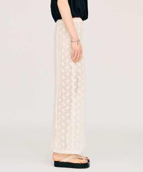 PRANK PROJECT(プランクプロジェクト)の「【Pre-Order】クロスレースマキシスカート / Cross Lace Maxi Skirt(スカート・レディース・ホワイト/ブラック・36/38)」の16枚目の写真