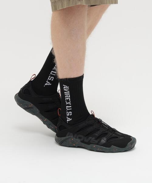 AVIREX(アヴィレックス)の「《AVIREX × INOV8》SANDAL / レコライト 190 UNI / アヴィレックス / イノヴェイト(サンダル・メンズ・ブラック・25.0cm/30.0cm/29.0cm/28.0cm/27.0cm/26.0cm)」の1枚目の写真