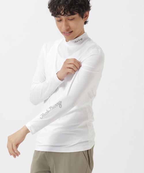 Jack Bunny!!(ジャックバニー)の「MEMORICH 長袖UVハイネックインナー(Tシャツ/カットソー・メンズ・ホワイト/ブラック・LARGE/X-LARGE/MEDIUM)」の2枚目の写真