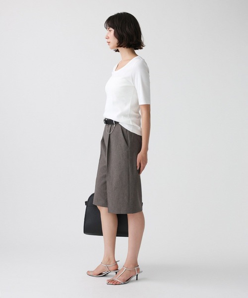 BABYLONE（バビロン）の「フライスT（Tシャツ/カットソー・レディース・ネイビー/ホワイト・フリー）」の8枚目の写真