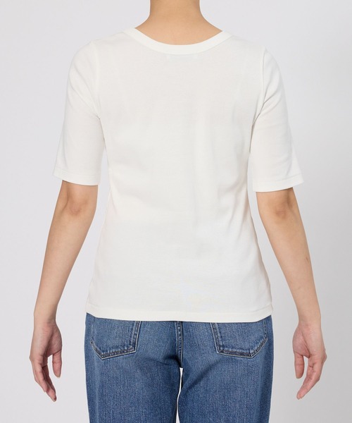 BABYLONE（バビロン）の「フライスT（Tシャツ/カットソー・レディース・ネイビー/ホワイト・フリー）」の20枚目の写真