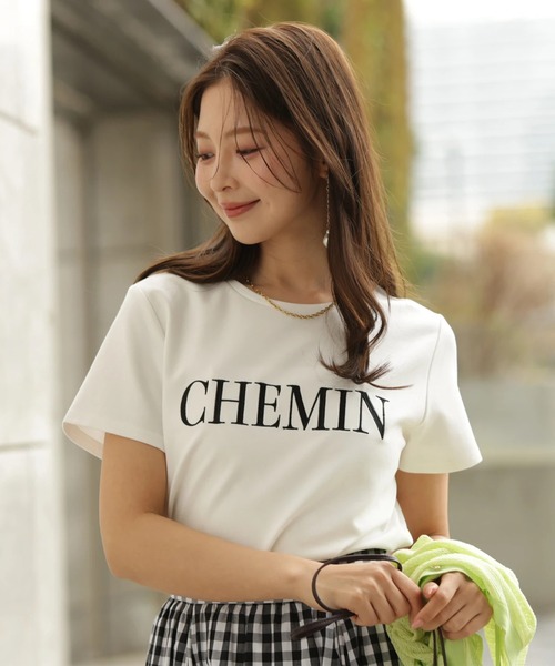 Apuweiser-riche(アプワイザーリッシェ)の「レーストリム刺繍ロゴTシャツ(Tシャツ/カットソー・レディース・ホワイト・2)」の6枚目の写真
