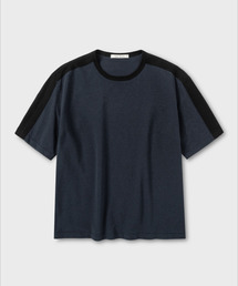 ミニマルサッカーTシャツ_DARK NAVY