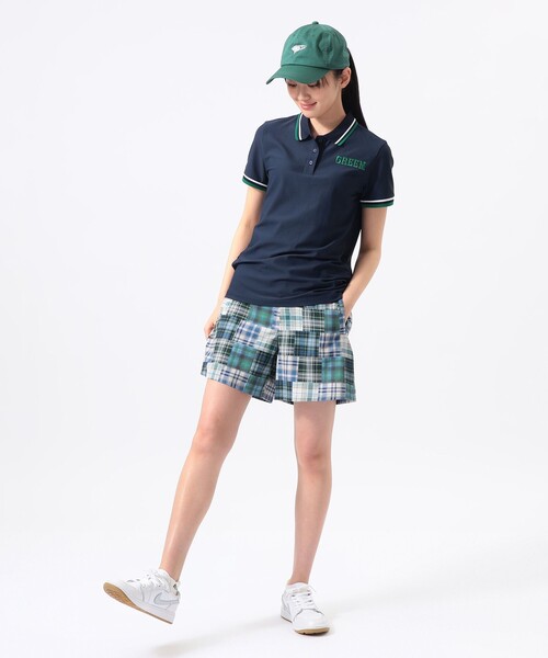 BEAMS GOLF(ビームスゴルフ)の「ORANGE LABEL / 襟ライン配色 ポロシャツ(吸水速乾・UVカット)(ポロシャツ・レディース・ホワイト/ネイビー/グリーン・M/S/L)」の6枚目の写真