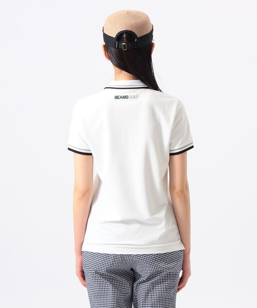BEAMS GOLF(ビームスゴルフ)の「ORANGE LABEL / 襟ライン配色 ポロシャツ(吸水速乾・UVカット)(ポロシャツ・レディース・ホワイト/ネイビー/グリーン・M/S/L)」の10枚目の写真