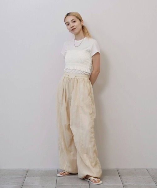 TODAYFUL（トゥデイフル）の「Nylon Ripstop Pants（その他パンツ・レディース・インディゴブルー/セージグリーン/クリーム・38inch/36inch）」の8枚目の写真