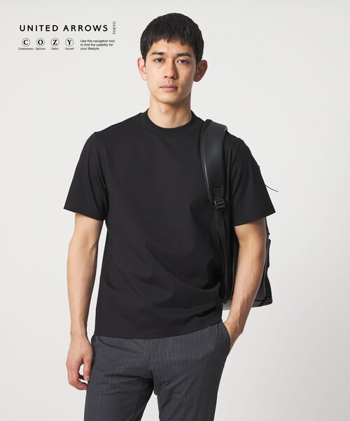UNITED ARROWS(ユナイテッドアローズ)の「ポンチ Tシャツ UA COZY 抗菌防臭 接触冷感(Tシャツ/カットソー・メンズ・ホワイト/ブラック/ブラウン系/ライトグレー・M/S/L/XL)」の2枚目の写真