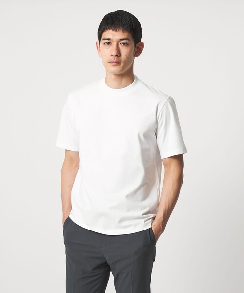 UNITED ARROWS(ユナイテッドアローズ)の「ポンチ Tシャツ UA COZY 抗菌防臭 接触冷感(Tシャツ/カットソー・メンズ・ホワイト/ブラック/ブラウン系/ライトグレー・M/S/L/XL)」の5枚目の写真