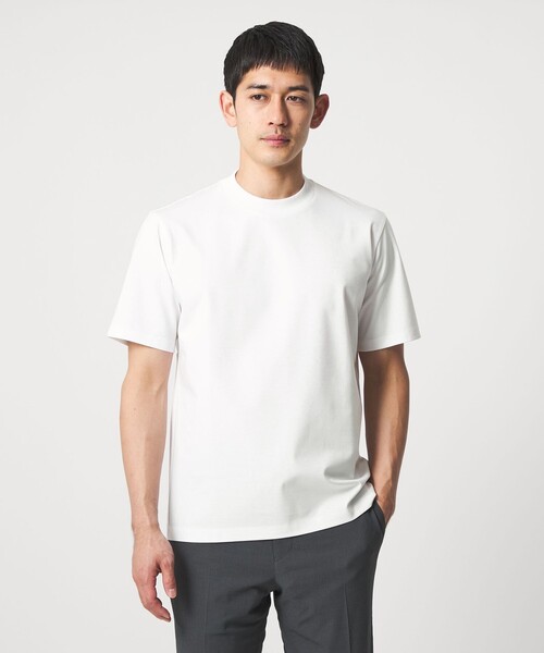 UNITED ARROWS(ユナイテッドアローズ)の「ポンチ Tシャツ UA COZY 抗菌防臭 接触冷感(Tシャツ/カットソー・メンズ・ホワイト/ブラック/ブラウン系/ライトグレー・M/S/L/XL)」の6枚目の写真