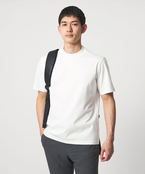 UNITED ARROWS(ユナイテッドアローズ)の「ポンチ Tシャツ UA COZY 抗菌防臭 接触冷感(Tシャツ/カットソー・メンズ・ホワイト/ブラック/ブラウン系/ライトグレー・M/S/L/XL)」の7枚目の写真
