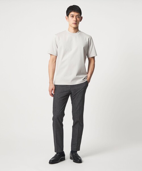 UNITED ARROWS(ユナイテッドアローズ)の「ポンチ Tシャツ UA COZY 抗菌防臭 接触冷感(Tシャツ/カットソー・メンズ・ホワイト/ブラック/ブラウン系/ライトグレー・M/S/L/XL)」の14枚目の写真