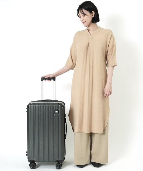 SCANDINAVIAN FOREST(スカンジナビアン・フォレスト)の「"02"≪SCANDINAVIAN FOREST≫63L/4~6泊 キャリーケース(M.size)(スーツケース/キャリーバッグ・レディース・サックスブルー/チャコールグレー/オフホワイト/ライトグリーン/グレイッシュベージュ・M)」の16枚目の写真